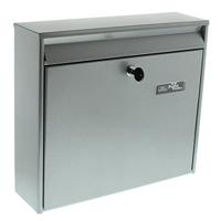 Burg Wächter 61130 MAIL 5877 SI Brievenbus Staal Zilver Sleutelslot - thumbnail