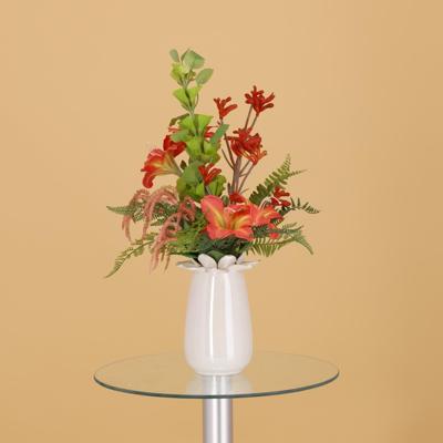 Kunst boeket Vivienne Madrid 55cm Oranje