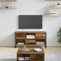TV-kast met lade Oud Hout 100 x 36 x 49,5 cm Bewerkt hout - thumbnail