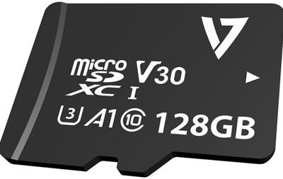 VPMD128GU3 - Flashgeheugenkaart (microSDXC-naar-SD-adapter inbegrepen) - 128 GB - A1  Video Class V30  UHS-I U3  Class10 - microSDXC UHS-I - zwart