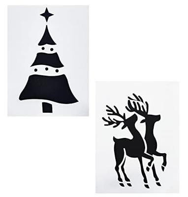 Kerst kunstsneeuw 150ml en sjabloon