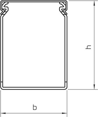 OBO Bettermann 6178437 Kabelgoot (l x b x h) 2000 x 50 x 100 mm 1 stuk(s) Steen-grijs