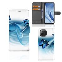 Xiaomi 11 Lite 5G NE | Mi 11 Lite | Telefoonhoesje | Met pasjeshouder | Vlinders - thumbnail