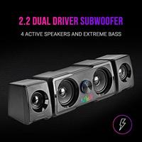 Dankzij de draagbare Bluetooth®-luidsprekers Mars Gaming MS22 35W Zwart 35 W 4 W - thumbnail