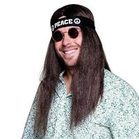 Peace hoofdband zwart - thumbnail