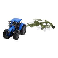 Tractor met Hooischudder 1:32 - thumbnail
