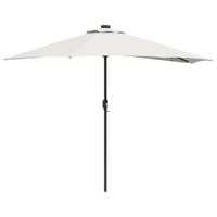 Tuinparasol Zand 294 x 150 x 224 cm Polyester en staal - thumbnail