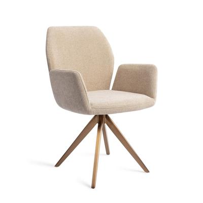 Jesper Home Eetkamerstoel 'Misaki' Turn Rose, kleur Funky Fudge