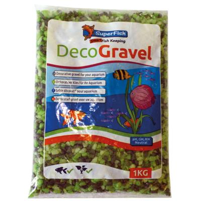 Superfish Deco Grind Mix Groen 1kg - Veilig & Kleurrijk Aquariumgrind