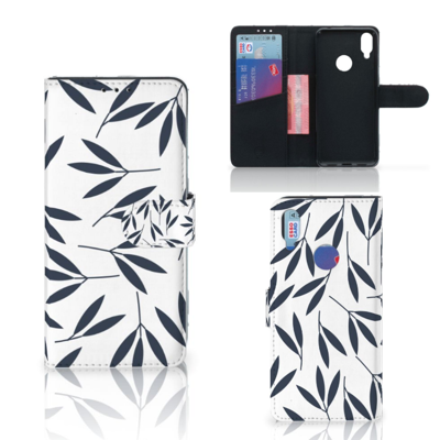 Xiaomi Redmi Note 7 Hoesje Leaves Blue Xiaomi Redmi Note 7 Hoesje Leaves Blue