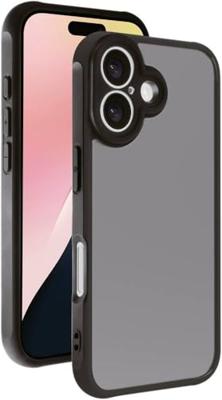 Vivanco FROSTED Backcover Apple iPhone 16 Transparant, Zwart Inductieve lading, Zanddicht, Spatwaterdicht, Stofdicht Vivanco FROSTED Backcover Apple iPhone 16 Transparant, Zwart Inductieve lading, Zanddicht, Spatwaterdicht, Stofdicht
