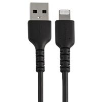 Kabel USB naar Lightning Startech RUSBLTMM30CMB USB A Zwart - thumbnail