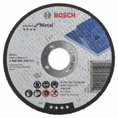 Bosch Accessories 2608600318 2608600318 Doorslijpschijf recht 115 mm 1 stuk(s) Staal Bosch Accessories 2608600318 2608600318 Doorslijpschijf recht 115 mm 1 stuk(s) Staal