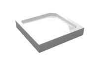 Best Design Best-Design "Project" Opbouwdouchebak Vierkant 80x80x14 cm Glans Wit - thumbnail