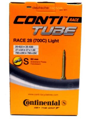 CONTINENTAL binnenband race light 28 inch (20/25-622/630) fv 60 mm CONTINENTAL binnenband race light 28 inch (20/25-622/630) fv 60 mm