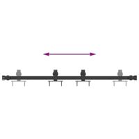 VidaXL Ophangset voor schuifdeur 91 cm koolstofstaal - thumbnail