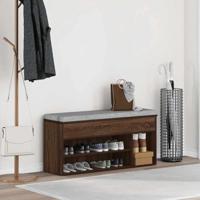Schoenenbank 102x30,5x45 cm bewerkt hout sonoma eikenkleurig - thumbnail