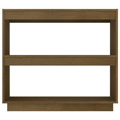 Boekenkast 80x35x71 cm massief grenenhout honingbruin - thumbnail