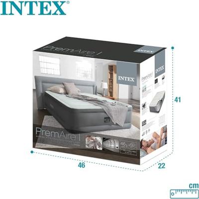Intex 64902ND PremaireElevated Luchtbed (l x b x h) 191 x 99 x 46 cm Wit, Grijs Intex 64902ND PremaireElevated Luchtbed (l x b x h) 191 x 99 x 46 cm Wit, Grijs