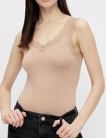 Hemdje met kant - Lace Top - Barbera - Viscose kanten onderhemd - Singlet met brede bandjes - Zwart - Huidskleur - Wit - Lingerie top - thumbnail