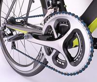 KMC ketting 1/2-11/128 116 10V DLC10 zwart/groen - thumbnail