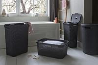 Curver style wasmand met deksel 40l antraciet - thumbnail