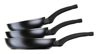 Pannenset Monix M811200 Zwart Bakeliet Gehard aluminium 3 Onderdelen - thumbnail