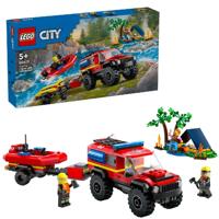 LEGO® CITY 60412 4x4 brandweerauto met reddingsboot - thumbnail