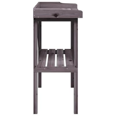 Plantentafel met schap 78x38x82,5 cm vurenhout grijs - thumbnail