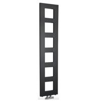 Designradiator Sapho Block 28x133 Cm Mat Zwart - thumbnail
