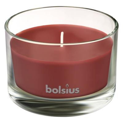 Bolsius geurkaars in glas oud wood 63x90 true scents