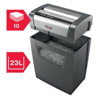 Rexel Momentum X410 papiervernietiger Deeltjesversnippering 62 dB Zwart, Grijs - thumbnail