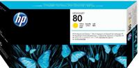 HP 80 gele DesignJet printkop en printkopreiniger - thumbnail