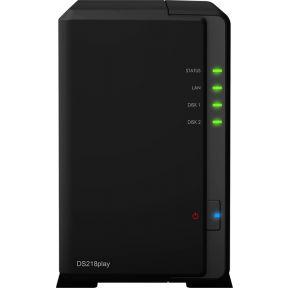 Synology DiskStation DS218play 2x USB-A 3.2 (5 Gbit/s), LAN, RAID, 4K