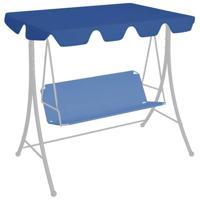 VidaXL Vervangingsluifel voor schommelbank 188/168x145/110 cm blauw - thumbnail