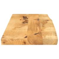 Tafelblad met natuurlijke rand 70x30x3,8 cm massief mangohout - thumbnail