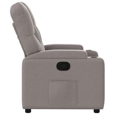 Fauteuil verstelbaar stof taupe Fauteuil verstelbaar stof taupe