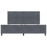 Bedframe fluweel donkergrijs 200x200 cm - thumbnail