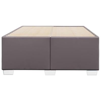 Bedframe zonder matras 120x190 cm kunstleer grijs