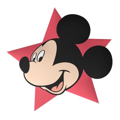 Disney kussen Mickey Mouse junior 35 cm polyester rood/zwart