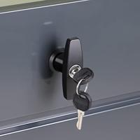 Tuinbox Kussenbox Antraciet 385L metaal afsluitbaar - thumbnail