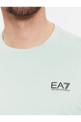 EA7 Emporio Armani Basic Logo T-Shirt Heren Lichtgroen - Maat M - Kleur: Groen | Soccerfanshop