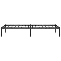 Bedframe metaal zwart 75 x 190 cm - thumbnail