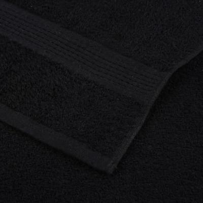 VidaXL Washandjes frogn 2 st 30x30 cm 360 g/m² zwart