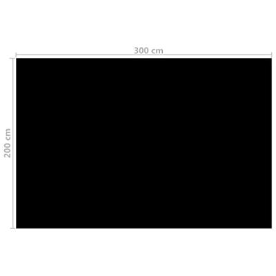 VidaXL Zwembadhoes 300x200 cm pe zwart