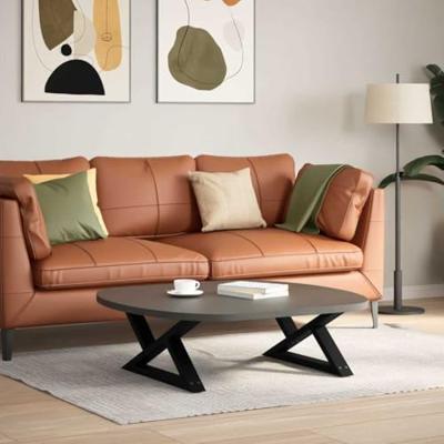 Salontafelpoten 2 st 70x(30-31,3) cm staal zwart Salontafelpoten 2 st 70x(30-31,3) cm staal zwart