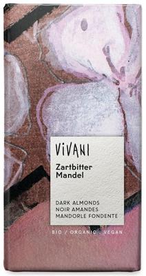 Vivani Chocoladereep Puur met Amandelen Vivani Chocoladereep Puur met Amandelen