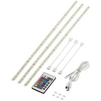 Sygonix SY-5225288 LED-strip complete set Met connector (male) 5 V 150 cm RGB 1 stuk(s) - thumbnail