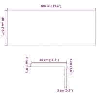 Vensterbanken 2 st 100x40x2 cm massief eikenhout lichtbruin - thumbnail