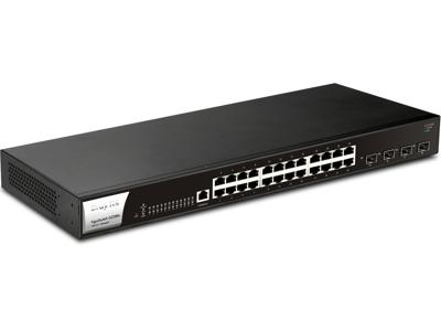 Draytek VigorSwitch G2280x Managed Gigabit Ethernet (10/100/1000) 1U Zwart, Staal Draytek VigorSwitch G2280x Managed Gigabit Ethernet (10/100/1000) 1U Zwart, Staal